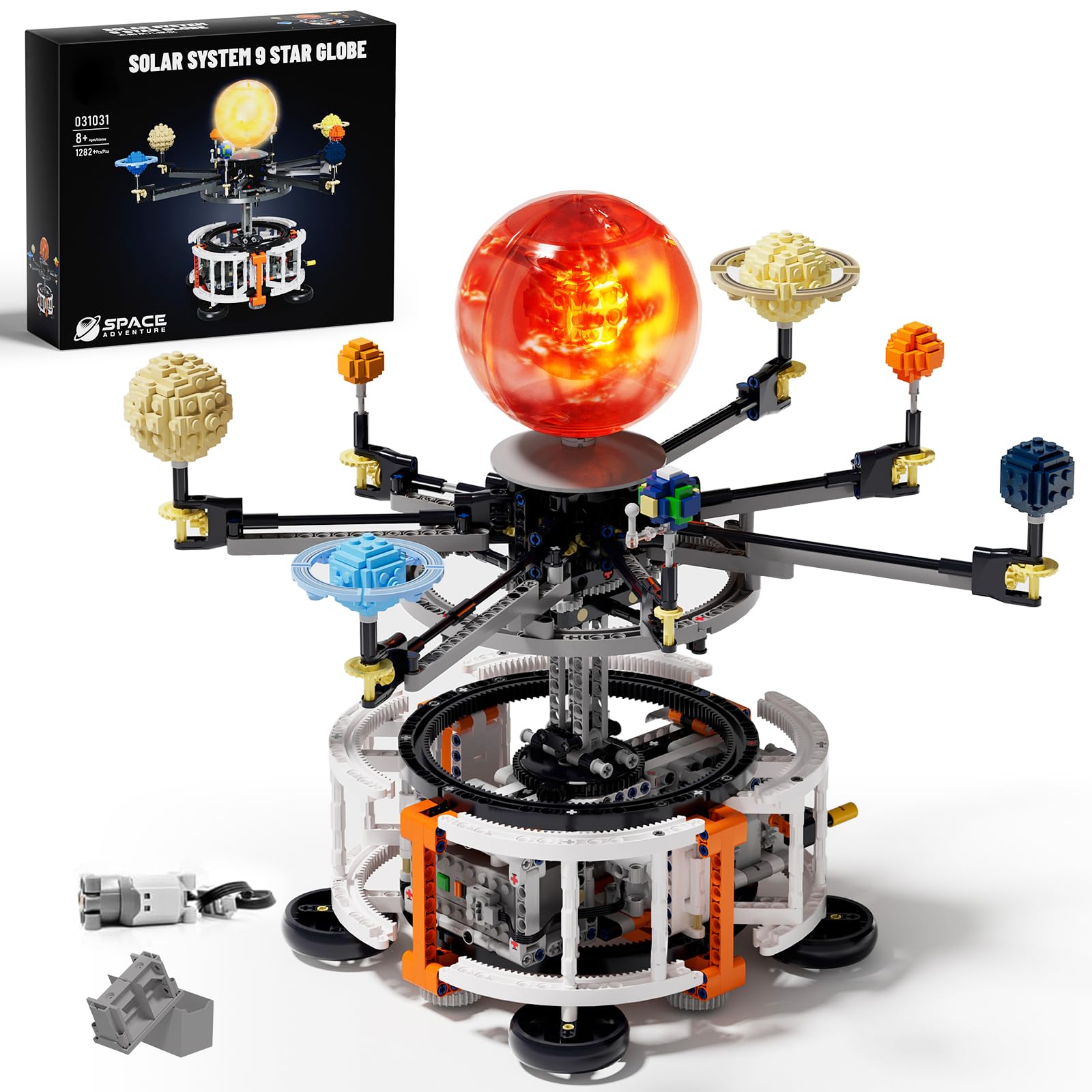 【新品・半額】SYSTEM SOLAR 5点セット Amazon.com: Dual-Mode Spinning Solar System Space Building Kit